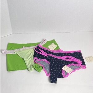 Lot of 4 New INTIMATELY FREE PEOPLE Size Small Panties Various Styles and Colors